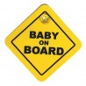 TABLICZKA Z PRZYSSAWKĄ - BABY ON BOARD